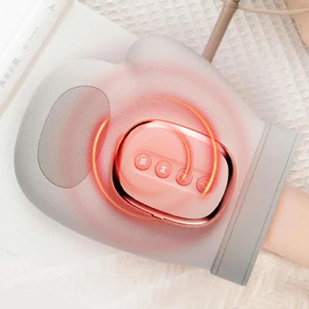 Electric Hand Massager Cordless Hand Massager with Vibration and Heat Air Compression Finger Massager for Arthritis Pain Relief