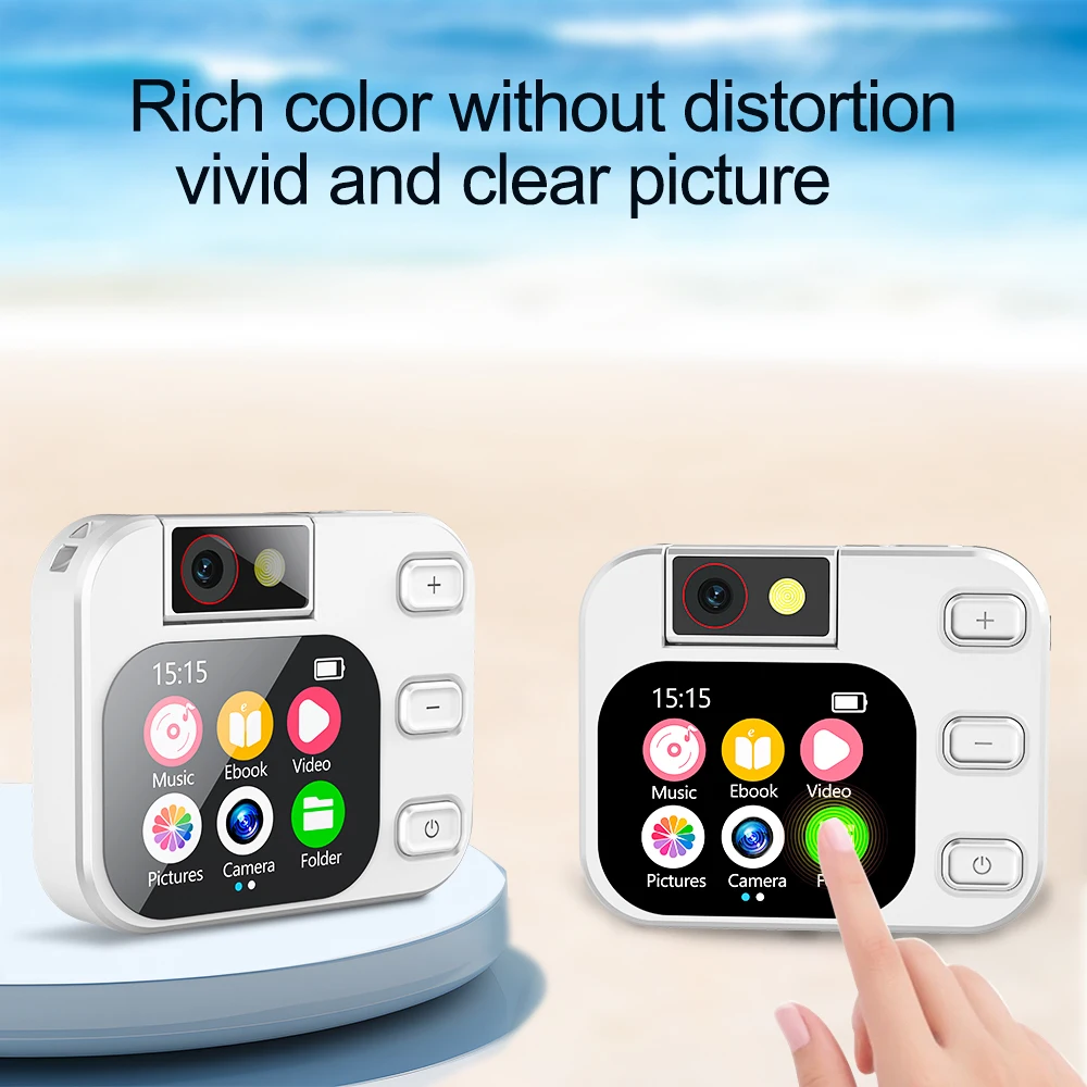 

Yaergor X19 Mini MP3 Music Player 2.01 inch Touch Screen Type-C Walkmen Blue tooth E-Book Reading FM Radio Voice Camera Recorder