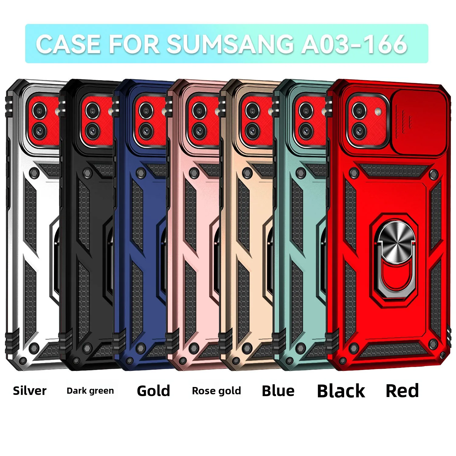 

For Samsung A03 push window shockproof mobile phone car magnetic bracket to protect mobile phone case
