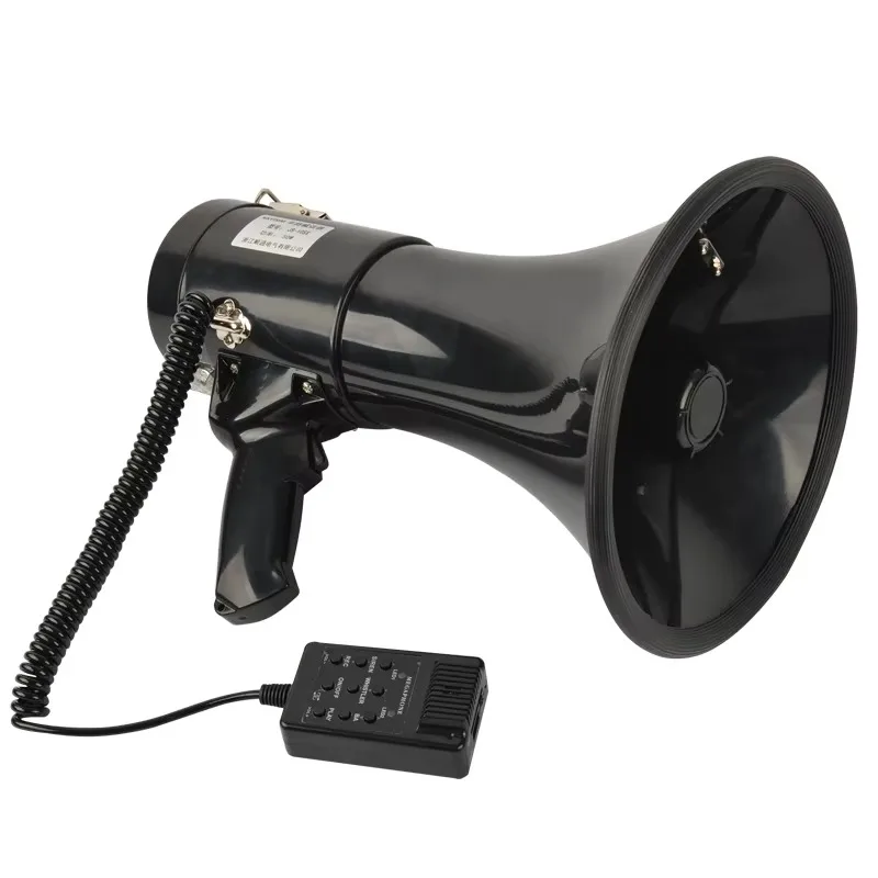 【2026】50W Rechargeable Handheld Loudspeaker High Decibel Amplification Durable ABS Material Portable Recording Megaphone