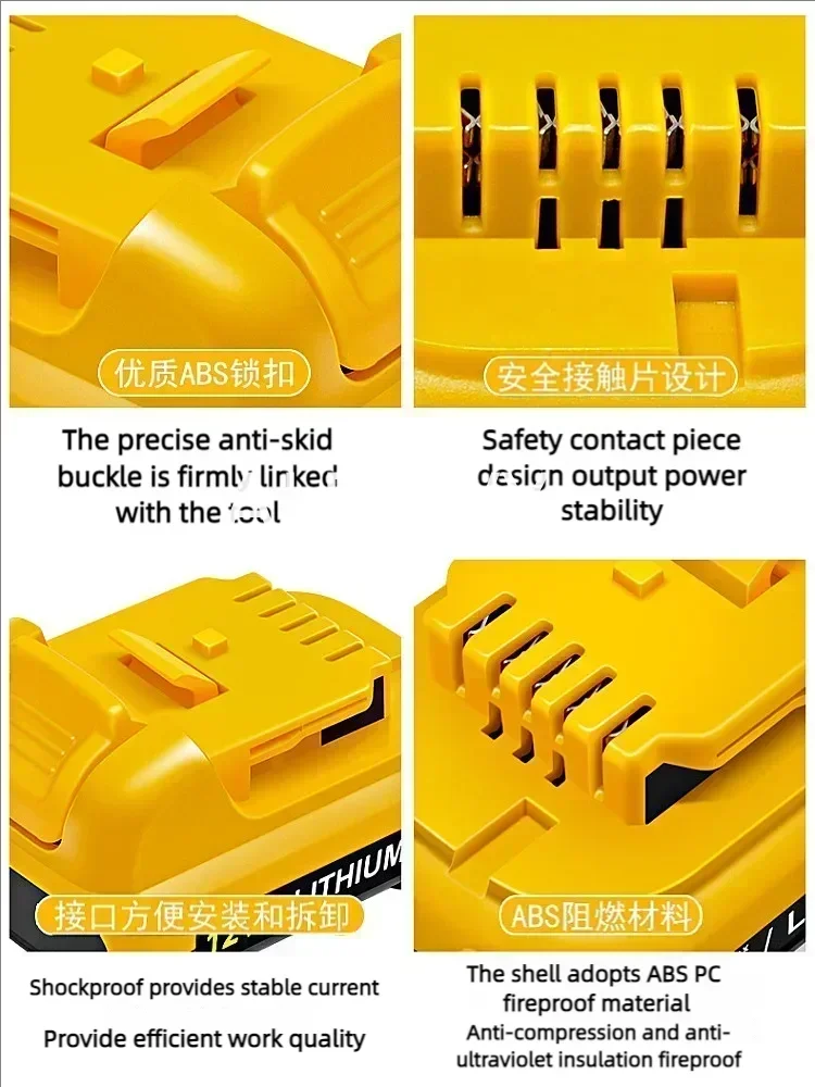 Batterie lithium-ion aste, DeWalt DCB120, DCBree, DCB122, DCB127, DCB124, DCB121, Max 24.com, 3000mAh, 12V