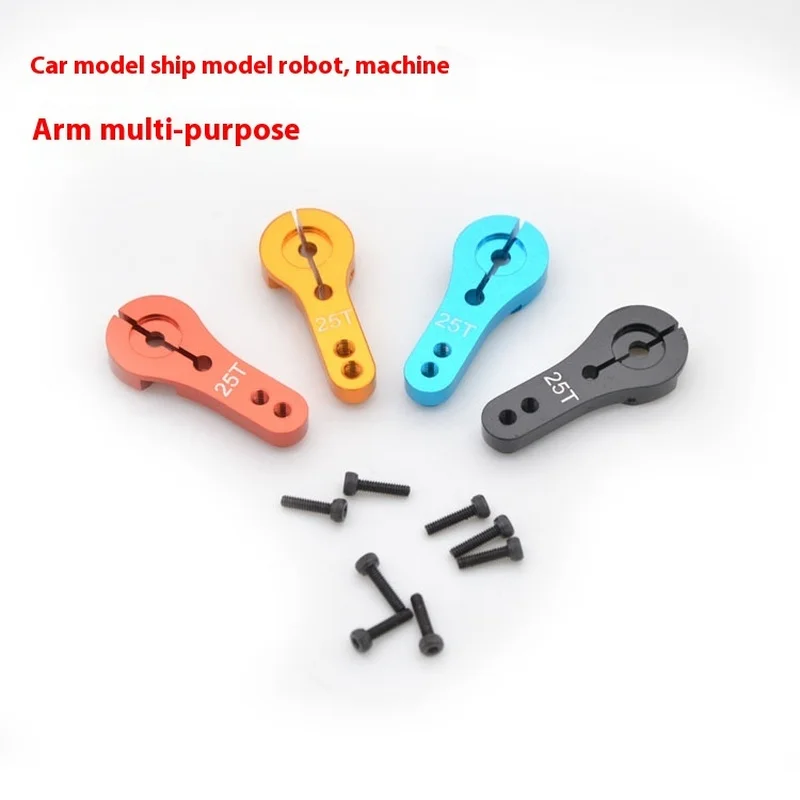 Servo Metal Servo Arm 25t Servo Marine Mg995 996 E9001 Digital Servo Bracket Aluminum Alloy Dual Control With Lock  Wrench