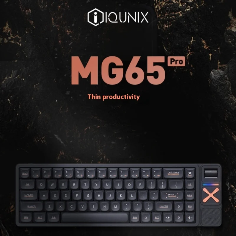 

Iqunix Mg65/Mg65pro Dwarf Axis Mechanical Keyboard Wireless Tri-Mode Adaptation Mac/Iapd/Laptop/Desktop Office/E-sports Slim