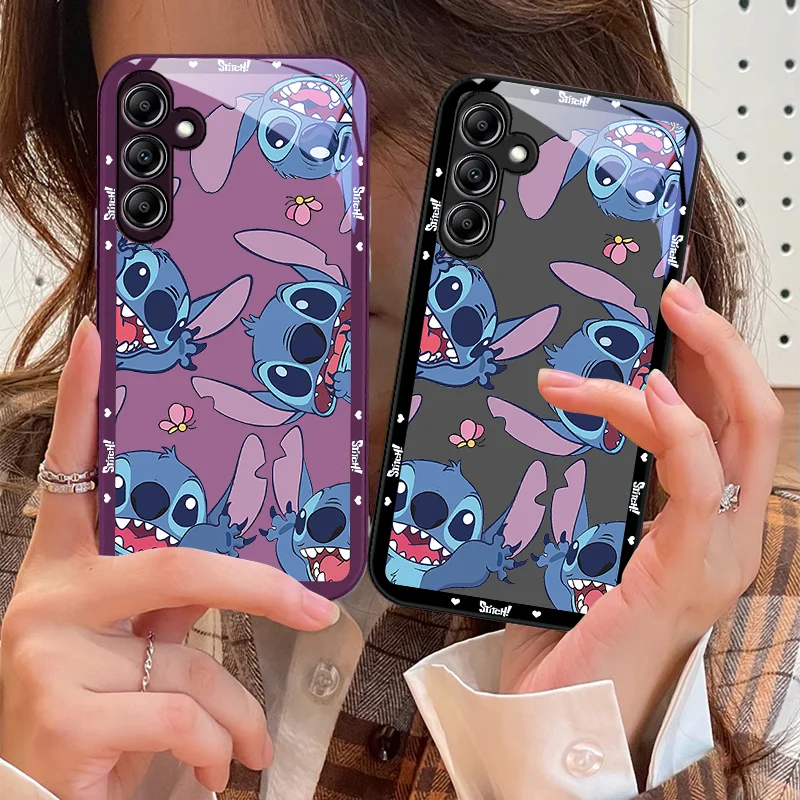 

Multiple for Samsung Galaxy A14 4G 20 30 52 20S 21S 22 A25 32 33 34 42 50 51 53 54 70 71 72 73 5G Lilo Stitch Glass Phone Case