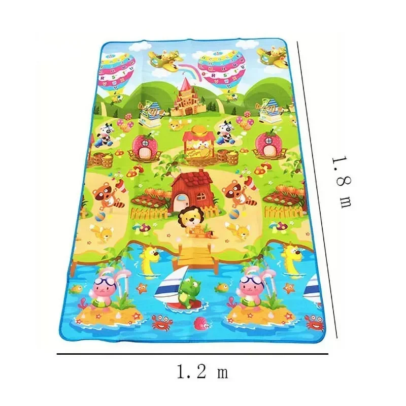 Baby Play Mat 180x120x0.3cm Baby Crawling Play Mat Activity Carpet Play Mat for Child Mat Safety Kid Rug Playmat Waterproof Rug