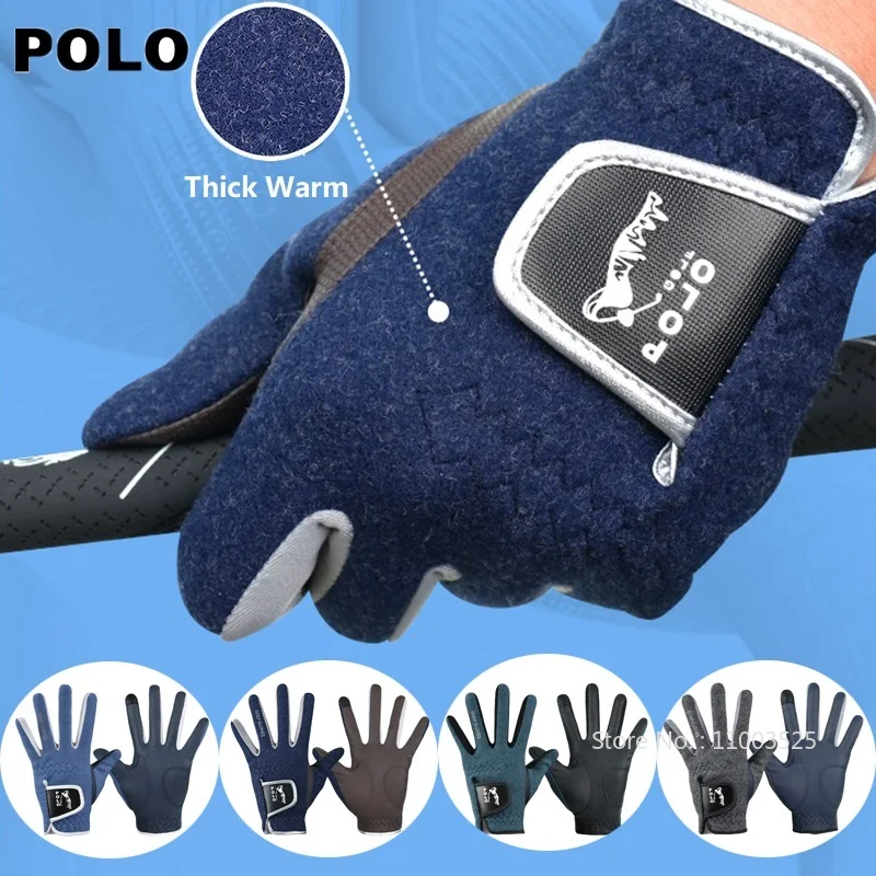 TTYGJ 1 Pair Golf Gloves for Men Winter Coldproof Warm Slip-Proof Gloves Man Thicken Touch Screen Sport Golf Gloves New Arrival