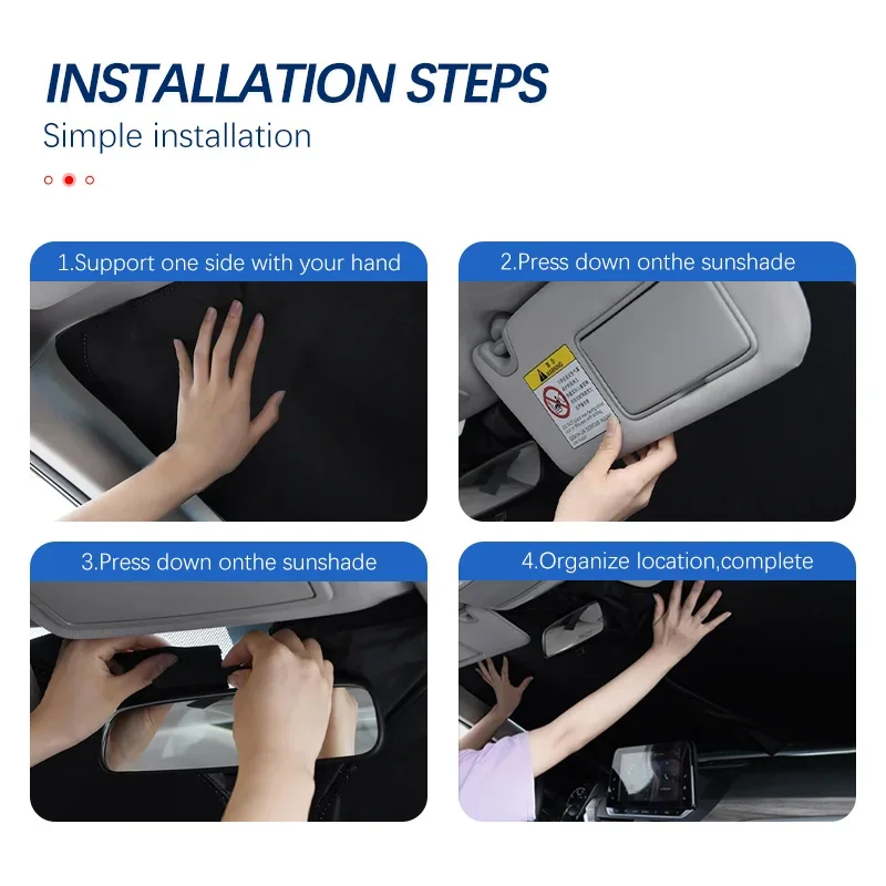 Foldable Windshield Sun Shade Sun Visor Protector New For Nissan X‑trail T32 T31 T30 Blocks UV Rays Keep Your Car Cooler