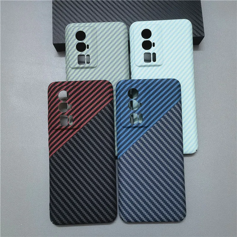 Voor Xiaomi Poco F5 Pro Case Hard Koolstofvezel Slanke Beschermhoes Voor Xiaomi Poco F5 F5pro Full Cover Telefoon Shell