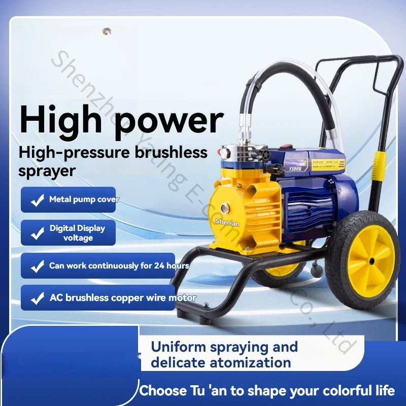 Spruzzatore di vernice airless in lattice Vernice speciale a stantuffo Macchina a spruzzo elettrica automatica per vernice airless ad alta pressione