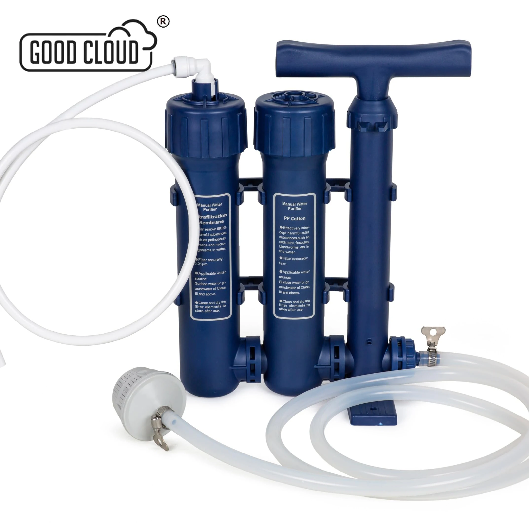 

Portable Hand Pressure Filter Outdoor Water Purifier Warfighter Wilderness Camping Vehicle Survival Drinking Water Filtration