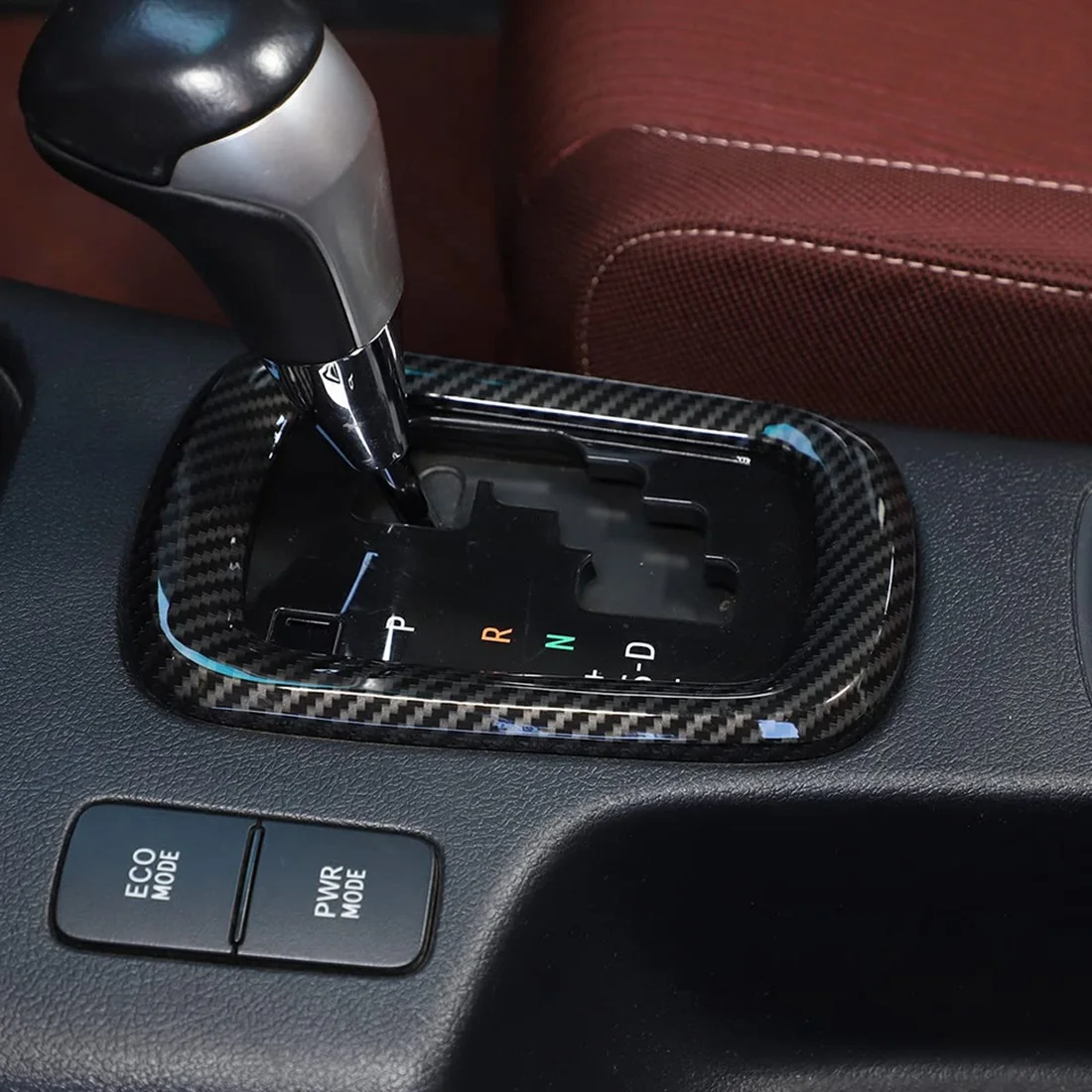 

Car Gears Panel Cover Trims Stickers Protective For Toyota Hilux 2015 2016 2017 2018 2019 2020 2021, ABS Carbon Fiber