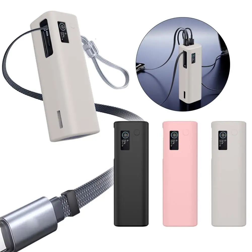 Silicone Case For Baseus 25000mAh Mobile Power Bank Charger Anti-Scratch  360° Protective Cover Shell Carrying Travel Case