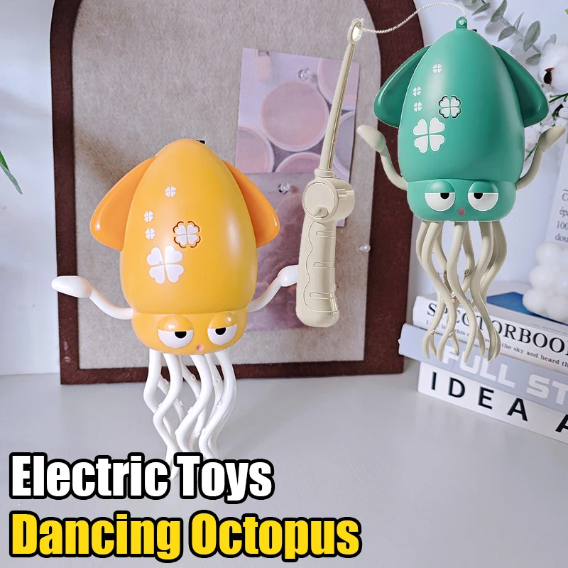 Dancing Squid Electric Auto-Avoid with Lights Music Crawling Electronics Twist Octopus Stress Relief Child Toy for Kids Gifts