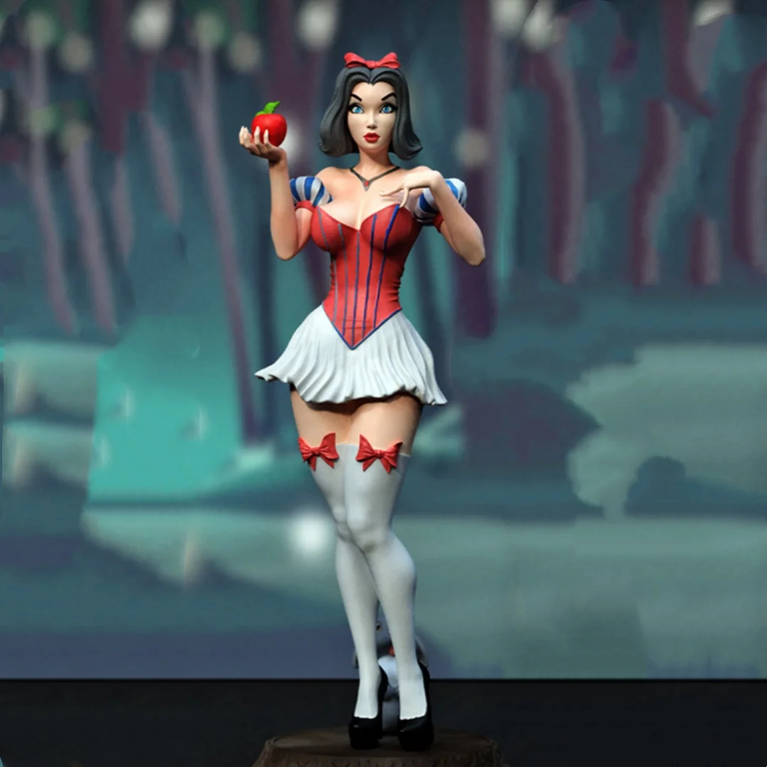 

1/24 Scale Resin Figure Assemble Model Kit Apple Princess Nsfw Two versions Unassembled and Unpainted 3D printing DIY toy 771