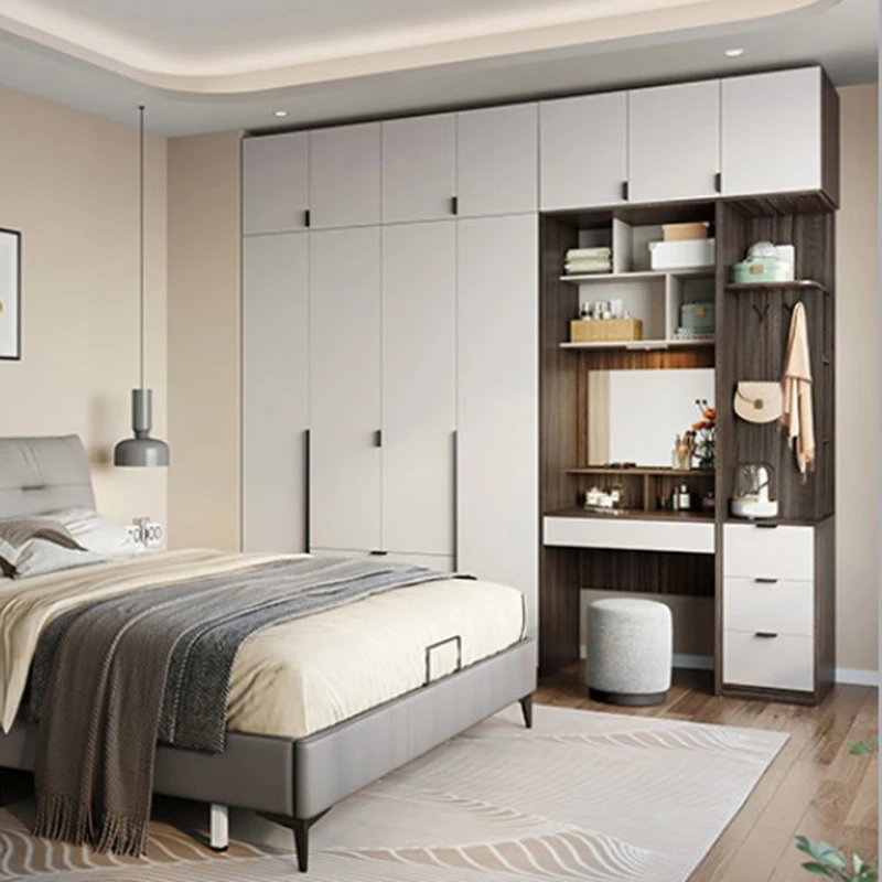 Aesthetic Cheap Closet Wooden Modern Design Luxury Chinese Creative Vintage Wardrobe Professional Guarda Roupa Hotel Furniture
