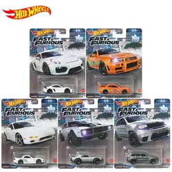 Original Hot Wheels Premium Car Fast & Furious Diecast 1/64 Vehicle Mazda RX7 Jeep Grand Cherokee Trackhawk Boy Toy for Children