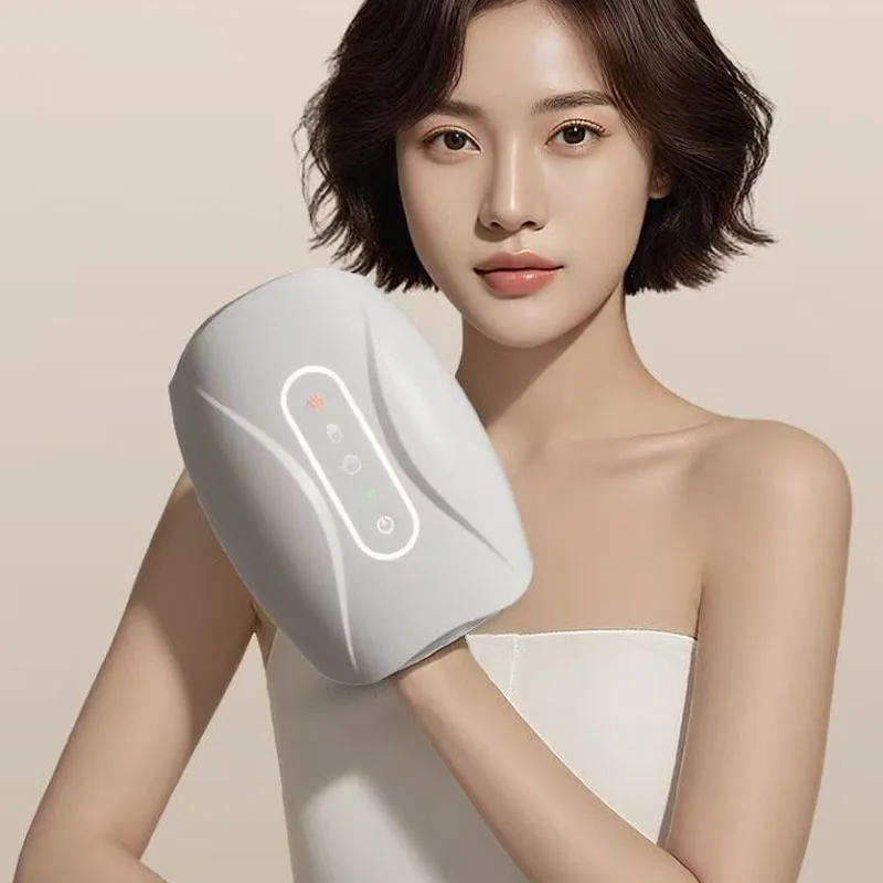 Smart Hand Massager, 3-Level Airbag Massage, Heating Compression, Timing Control, Rechargeable 2000mAh Battery, Pain Relief