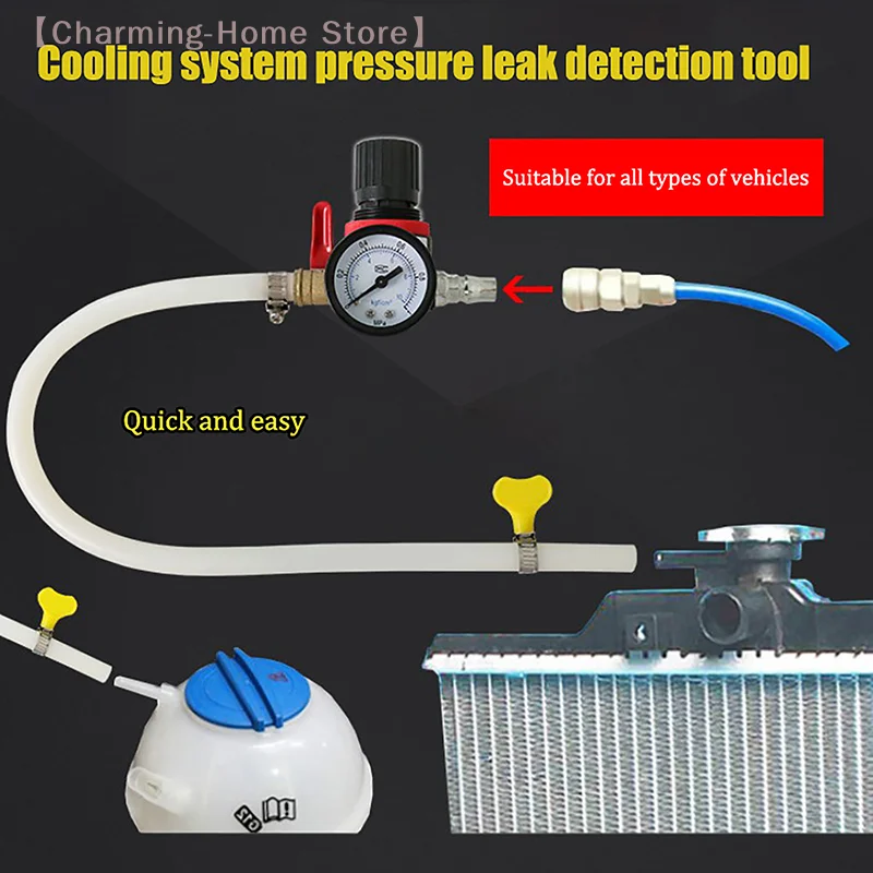 【M】Auto Kühlmittel Wasser Tank Leckage Detektor Universal Druck Tester Gauge Auto Kühlsystem Tester Kühler Langlebig