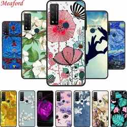 3D Emboss Case For TCL 20 R 5G Case Relief Flower Floral Silicone Soft Back Cover Capa For TCL 20 R Phone Case Cover Funda Coque
