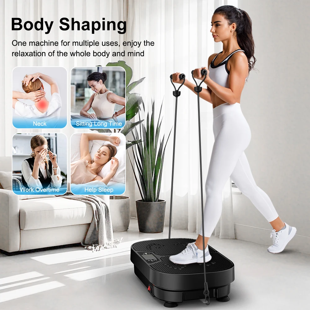 

Commercial Home Gym Fitness Exercise Machine Electromagnetic Body Exercise Vibration Plate Vertical Direction ABS Material