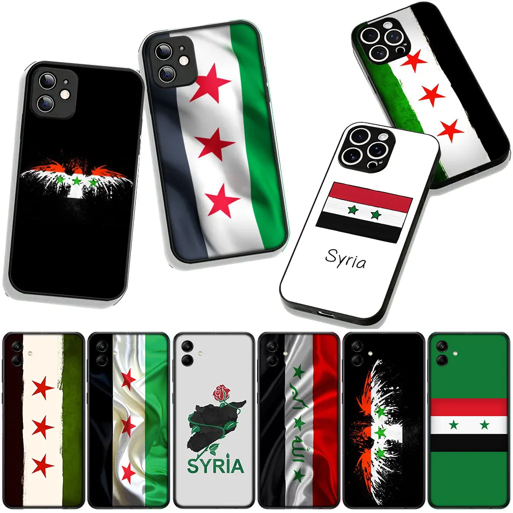 Чехол для телефона Motorola Moto G04 G13 G14 G22 G23 G20 G32 G34 G35 G45 G64 G82 G84 G53 G60 G72 E14 E15 E13 E32 E22 E20 с флагом Сирии