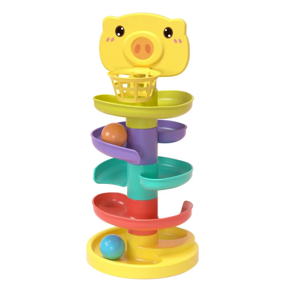 Sliding Ball Montessori Toys Track Rolling Children Gits Educational Games Stacking Track Ball Tower Early Education