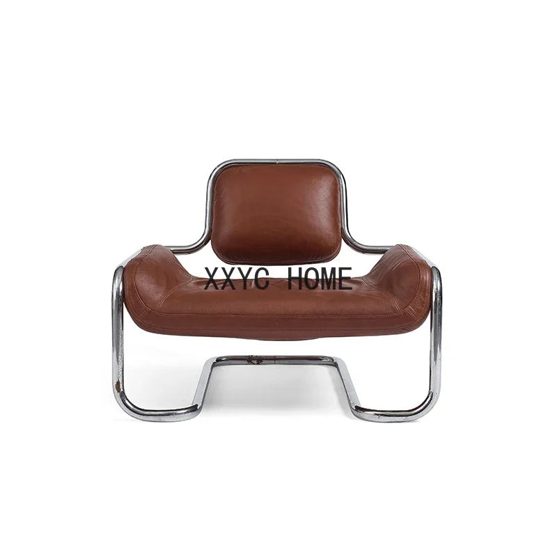 

Nordic Minimalist Creative and Slightly Luxury Metal Convex rFashion Art Model Room Villa Chair Hotel Chair Sales Office Chair