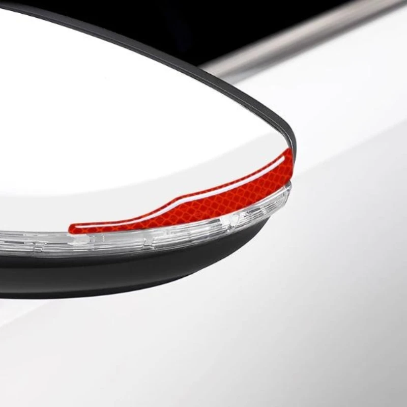 High-Visibility Reflective Car Sticker - Anti-Collision Anti-Scratch Guard for Door, Mirror & Wheel Eyebrow