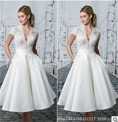 Midi Length V Neck Gown Mid Length Elegant Commute with Mid Waist Commute Style Regular Sleeve Short Sleeve Spring for Women