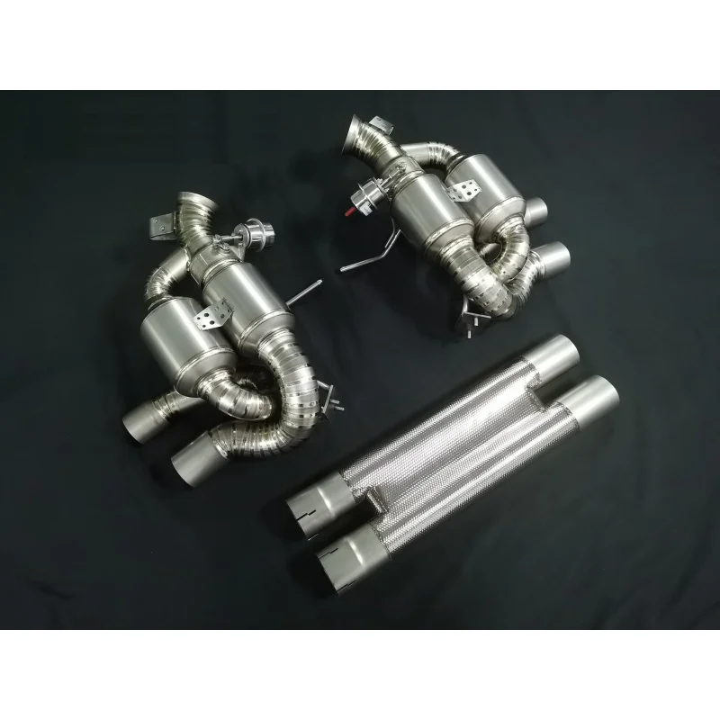 High Performance Titanium Valved Exhaust Muffler for F12 F812 Berlinetta 2012-2017