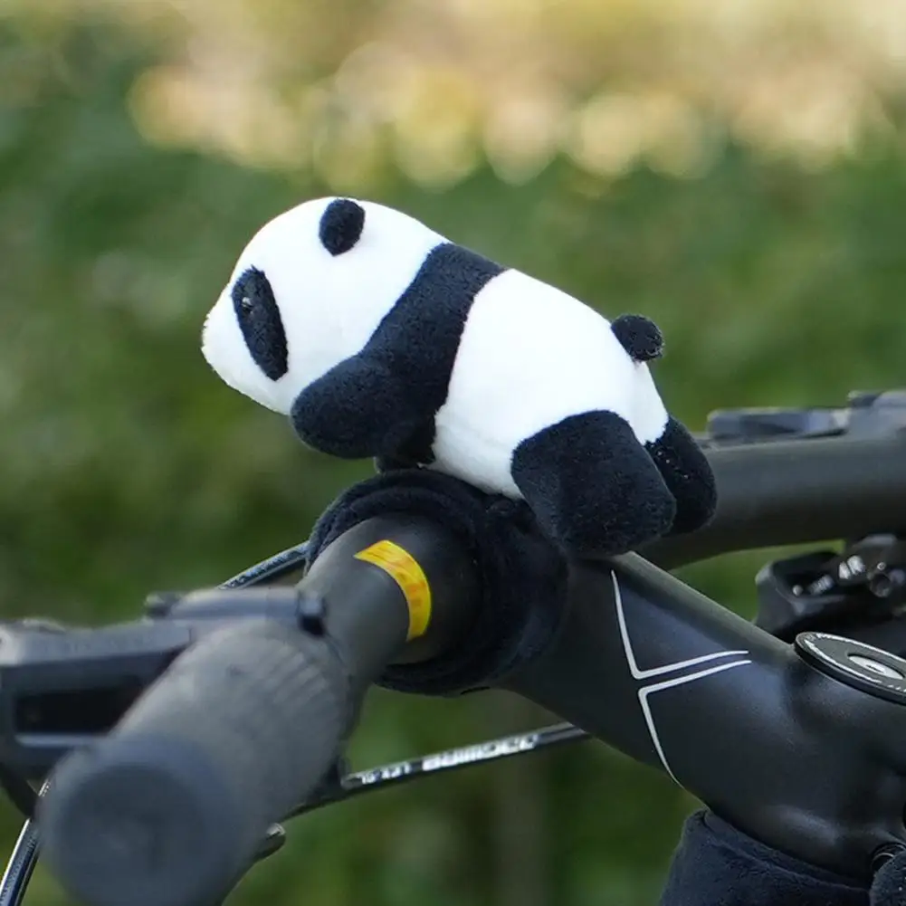 Bicycle Handlebar Ornaments Stuffed Plush Animal Cute Decorations Circle Handlebars Motorcycle Pat Doll Ornaments Car Panda E9R2