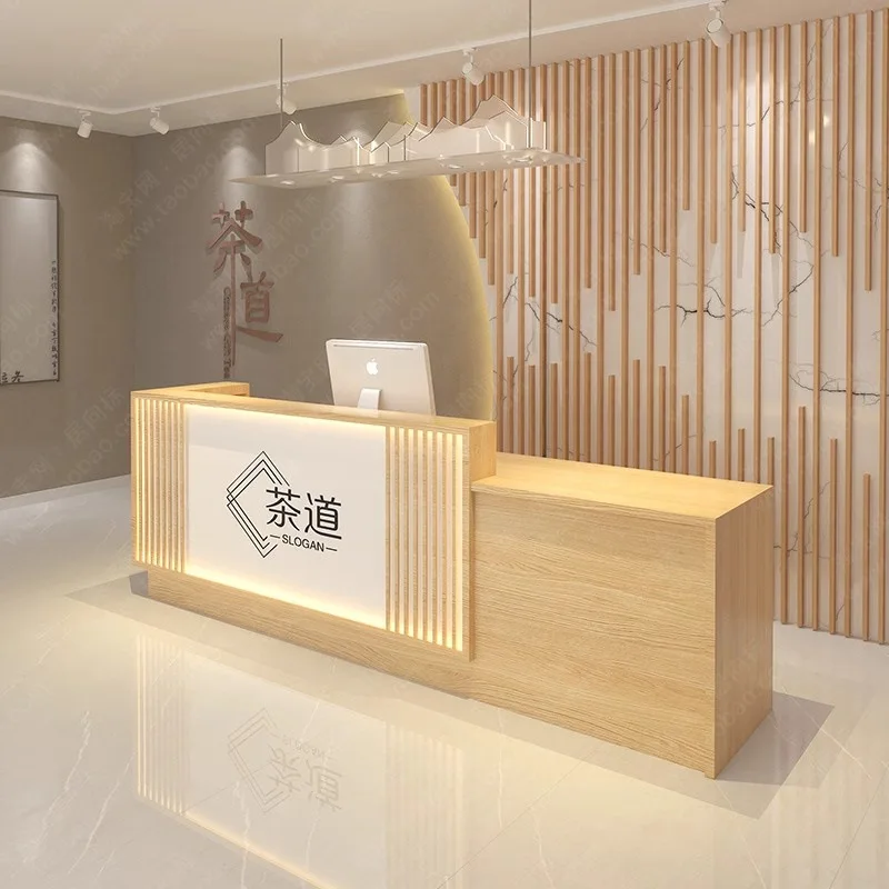 New Chinese bar table, cash register, retro front desk, reception health club hotel, ear picking hot pot homestay
