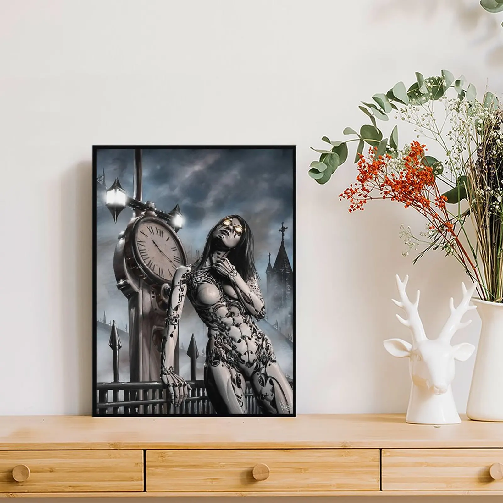 Steampunk اللوحة 003 قماش اللوحة تخصيص مضحك نادي جدار جدارية السينما مؤطرة لوحات الحائط