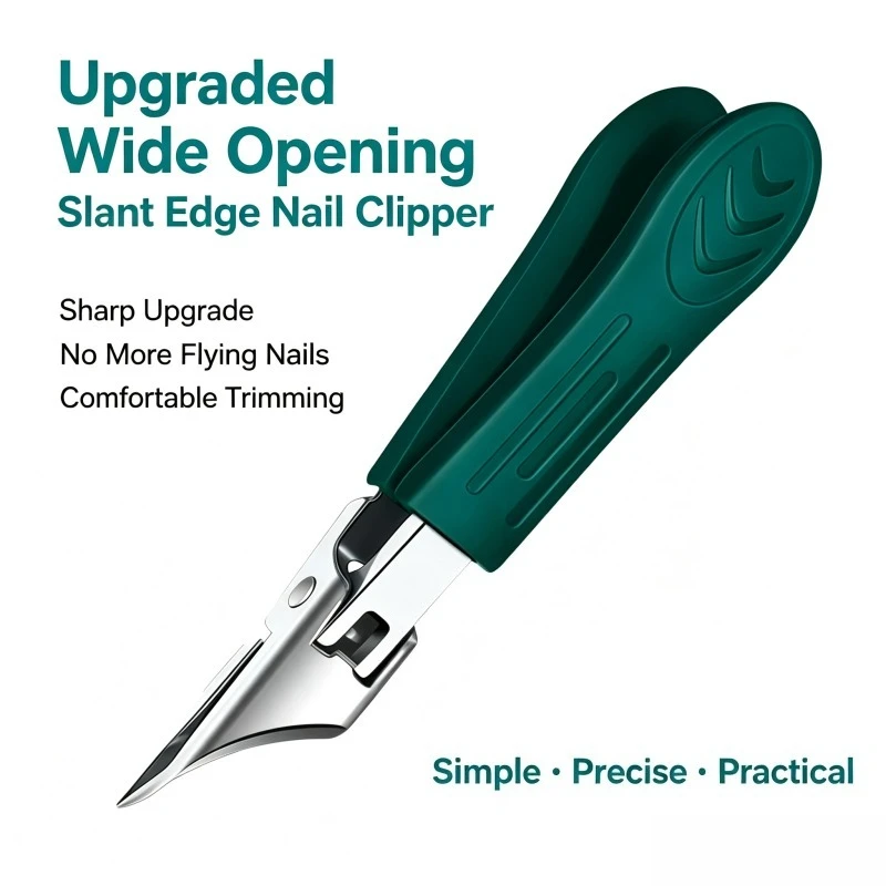 1/2 Stück Diagonal-Nagelknipser, spritzwassergeschützter Nagelknipser mit spitzer Spitze, spezielles Werkzeug zum Trimmen von Nagelrillen, Nagelknipser