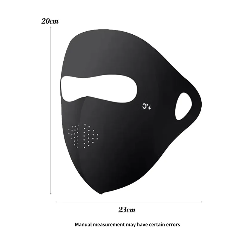 For Outdoor Travel Ice Sense Breathable Elastic Facemask UPF 50+ Summer Full Face Mask Sun Protection Men Women Face Mask