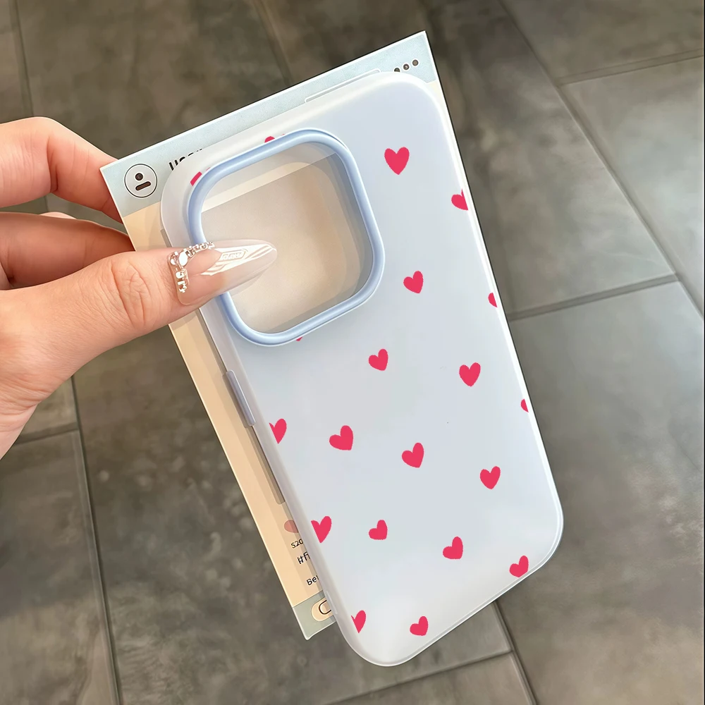 Red Love Heart Pattern Phone Case For Redmi 12 13C 14C 15C 5G 13 14 For Xiaomi Redmi Note 12 11 1014 13  Pro 4G Shockproof Cover view 6