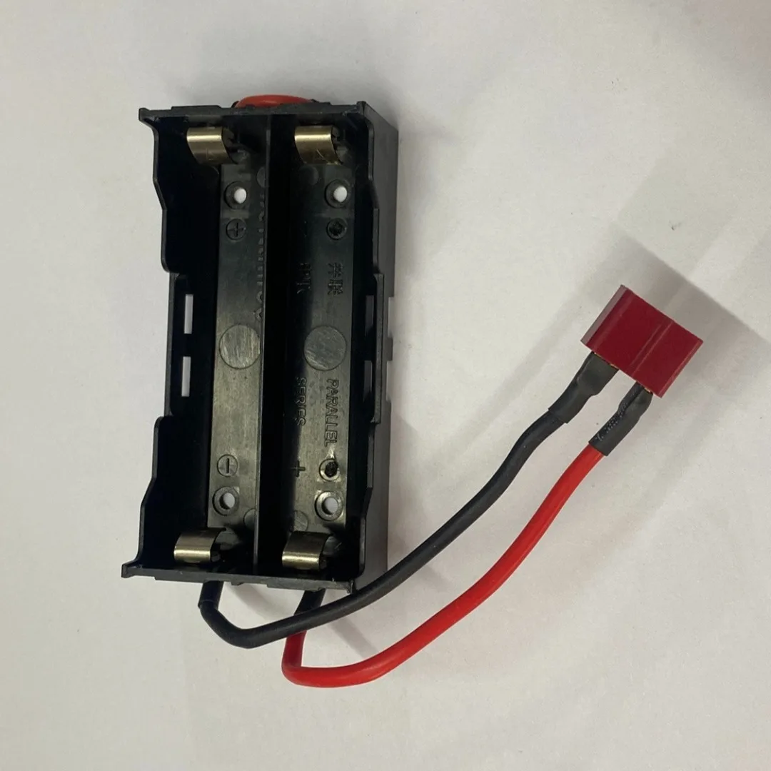 Caja de batería 18650 con compartimento de batería con cable, conector JST, receptor de enchufe en T, fuente de alimentación del motor de metanol, potencia de arranque