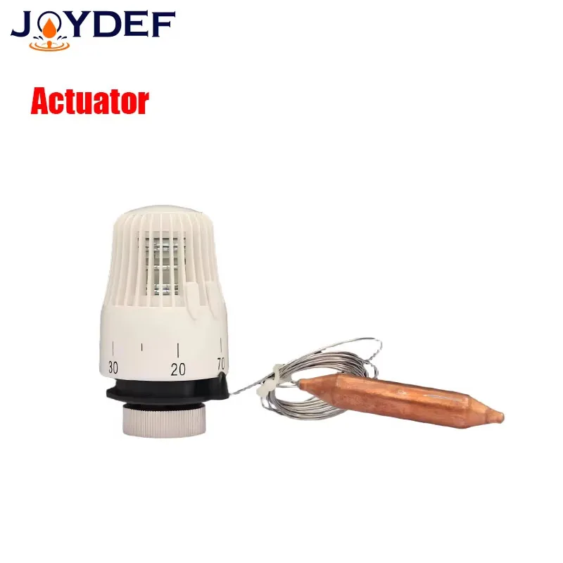 DN25-32 Energy saving 20-70 ℃ control Floor heating system thermostatic radiator valve M30*1.5 Remote controller 3 way valve view 6