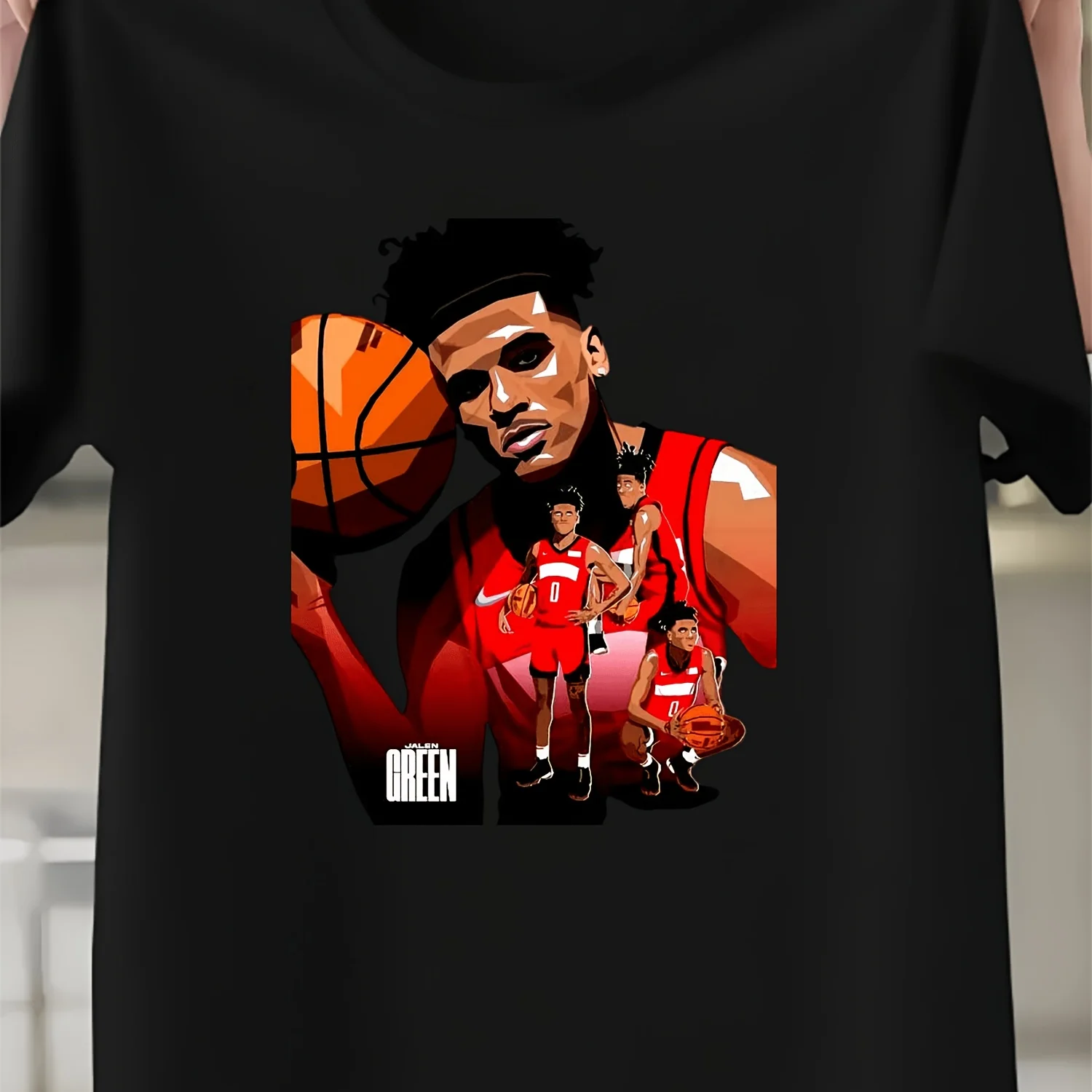 

Dynamic Basketball Artwork T-Shirt Sporty Graphic Tee for Basketball Enthusiasts - Printed Men's and Women's T-Shirts, Holiday Gifts, Options for Shopping and Dates