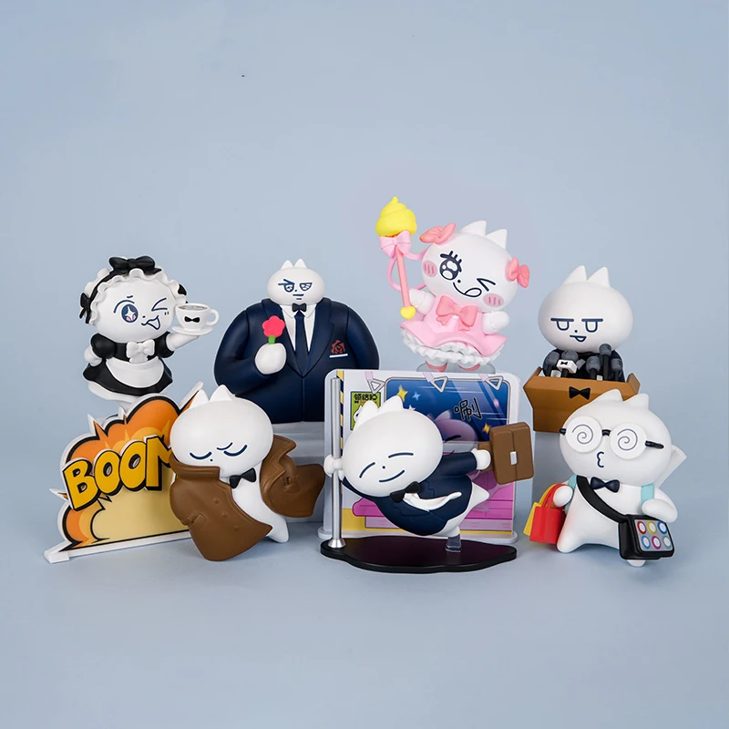 

Bow Tie Cat "Little Cat Like Me" Series Blind Box Doll Cute Girl Birthday Gift Ornaments Collection Decoration