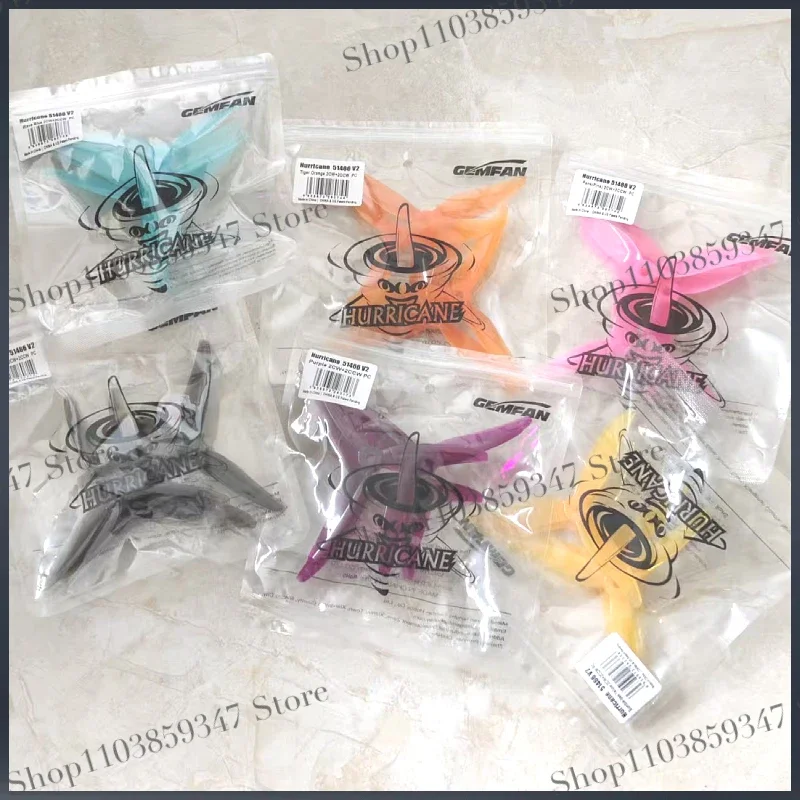 10Pairs Gemfan 51466 V2 5inch 3 Blade/Tri-Blade Propeller Props FPV Brushless motor For FPV Racing Drone 6 Colors RC