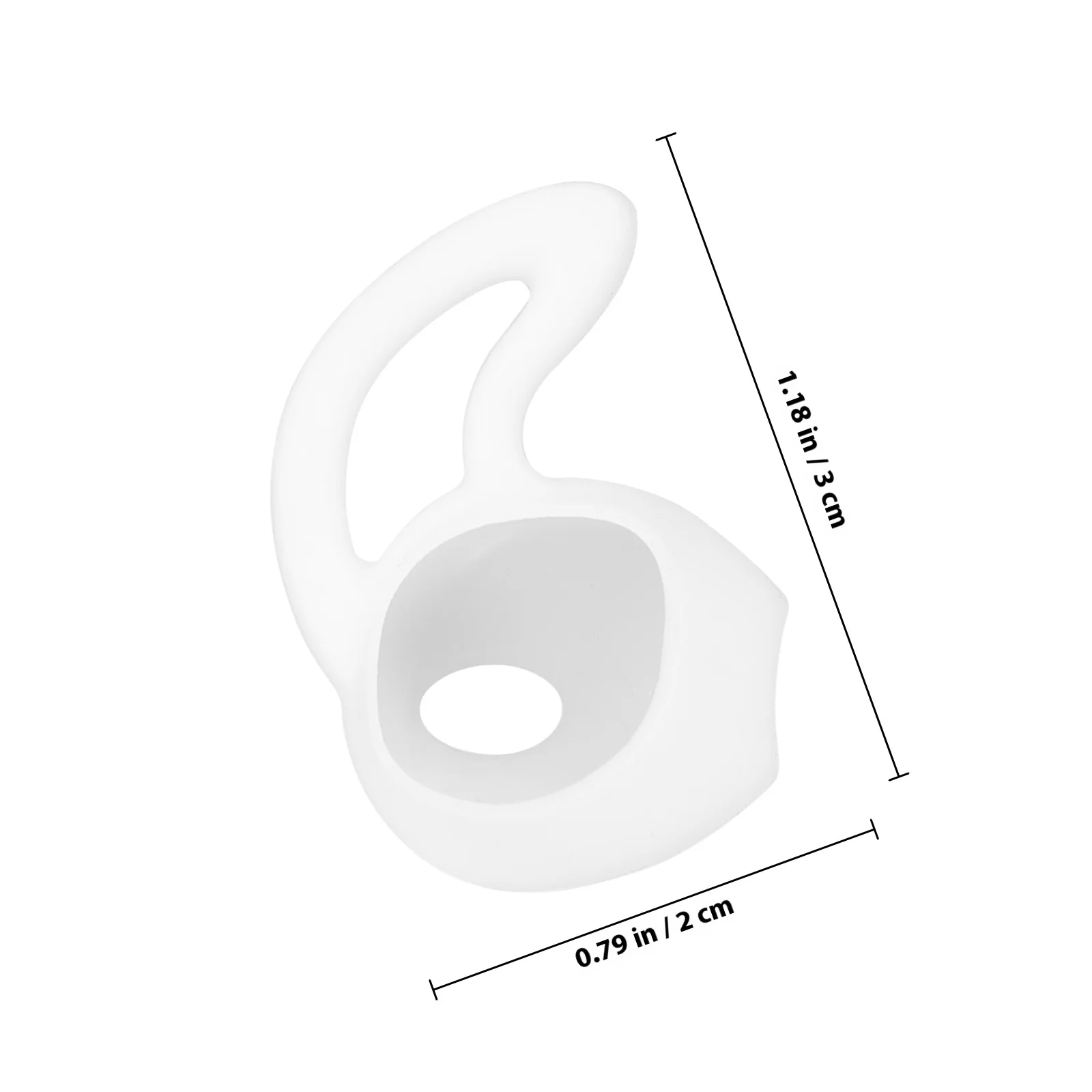 6 قطع من خطافات الأذن المصنوعة من السيليكون المضادة للانزلاق لسماعات الرأس اللاسلكية مناسبة للجري والموسيقى والاتصال هدية وأغطية خطاف الأذن #3