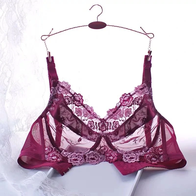 Women Big Plus Size Underwire Ultra Thin Support Full Cup Soutien Minimizer Bra 75 80 85 90 95 100 105 110 C D E F G H bh