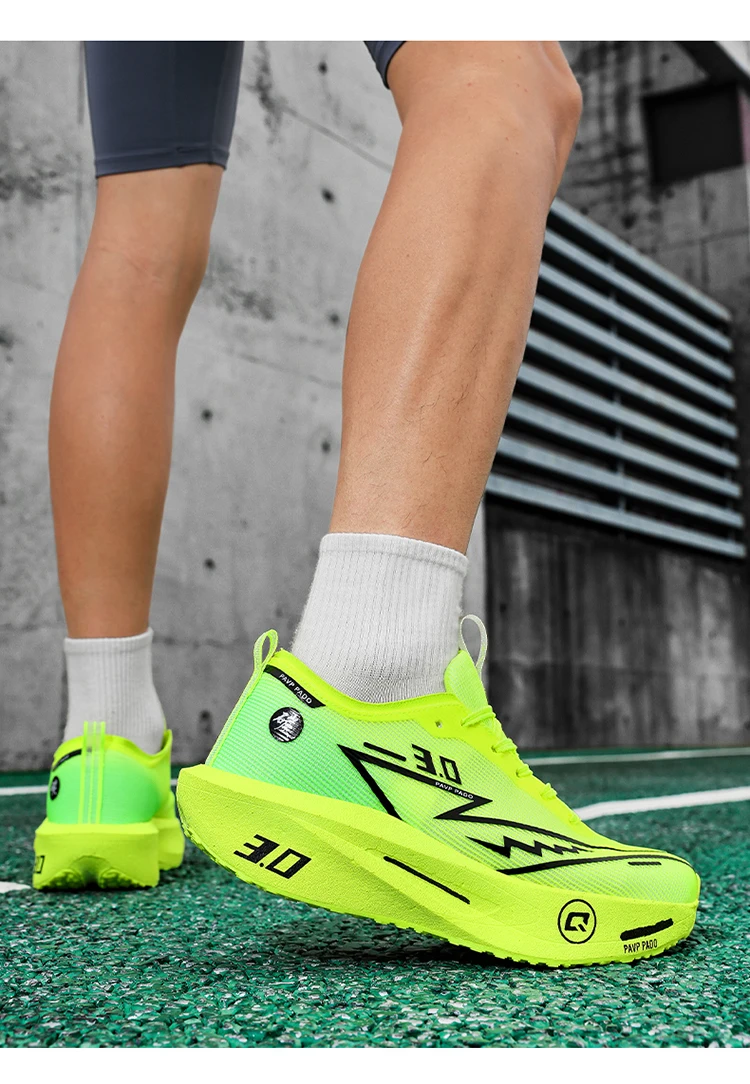 Herren-Laufschuhe mit Carbonplatte, speziell für Marathonläufe, atmungsaktive, leichte Sportschuhe, bequeme Damen-Sneaker. – Detail 37