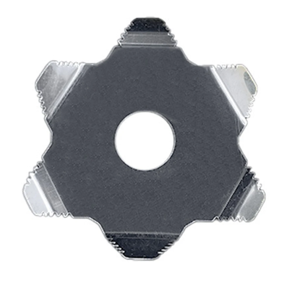 1pc Lawn Mower Anti-Winding Blade 11.7cm Stainless Steels Grass Trimmer Tools For CG94 Disc Brush Cutter Cover Auxiliary Blade