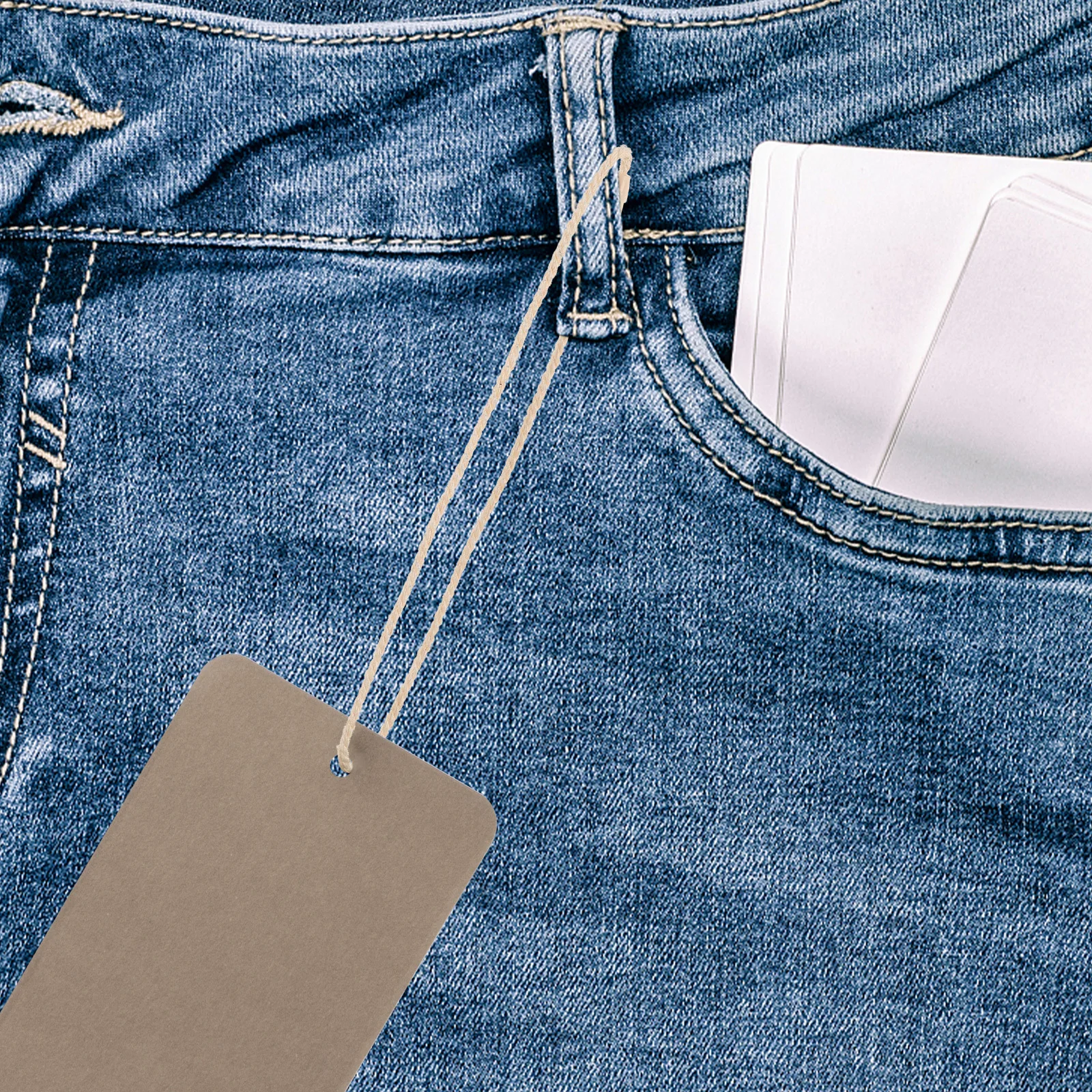 

200Pcs Hanging Tag String Compact Garment Tag Fastener for Clothes Price Label Security Fasteners Clothing Tags String