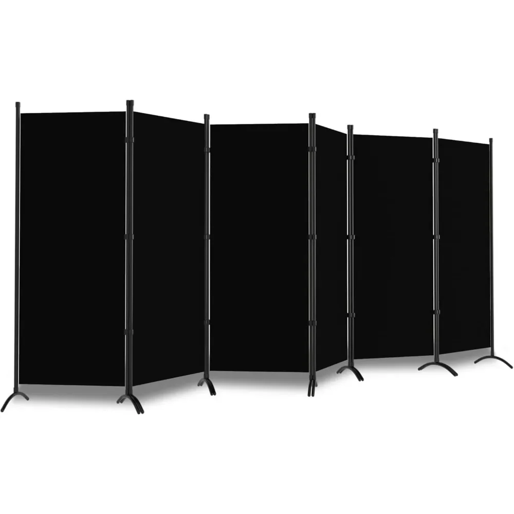 6 Panel Room Partition Foldable Privacy Screen Room Partition Wall Panel Portable Bedroom Room Divider Office Screens