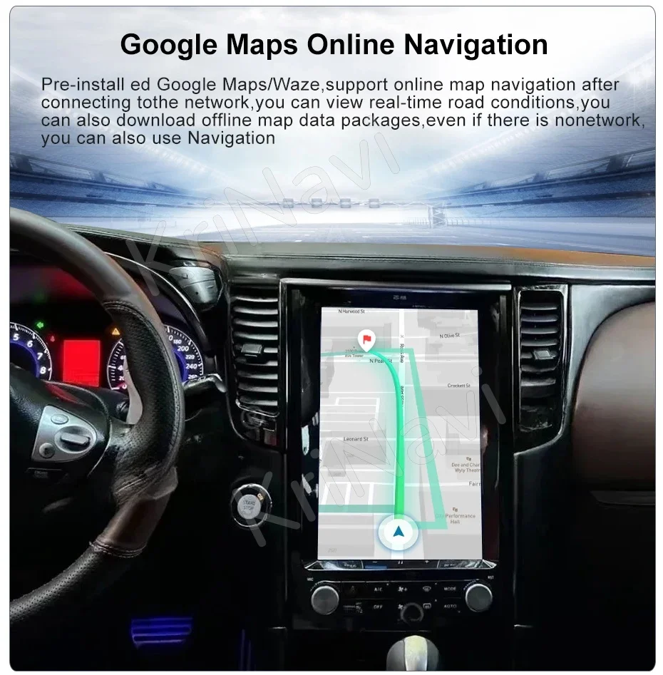 Android14 Gps Navi Auto Radio For Infiniti Fx FX25 FX35 FX37 QX70 2007-2015  Auto Stereo multimedia Speler Headunit
