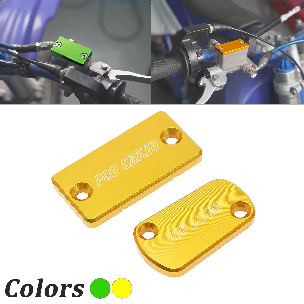 

For Suzuki RMZ 450 RMX 450Z RM 125 250 2005-2010-2018 Endurance moto Dirt bike parts CNC Front Rear Brake Fluid Reservoir Cover