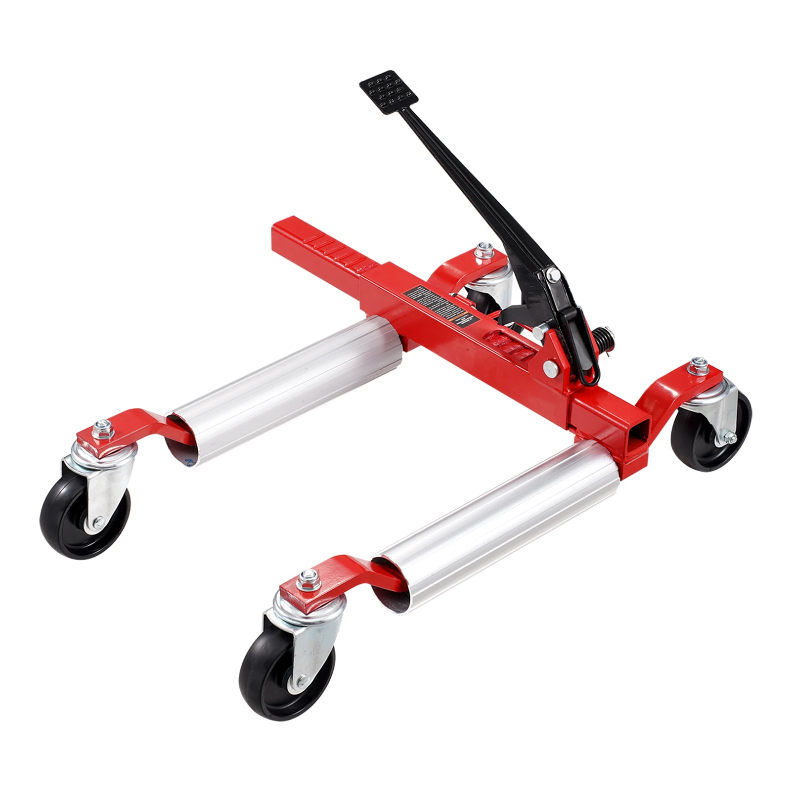 SucceBuy Wheel Dolly Heavy Duty Voertuig Positionering Ratelband Jack Max. Capaciteit 1500 Lbs Auto Dolly voor Auto Auto Reparatie Bewegend